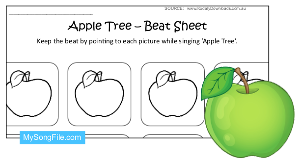 Apple Tree (Beat Sheet Black and White) 