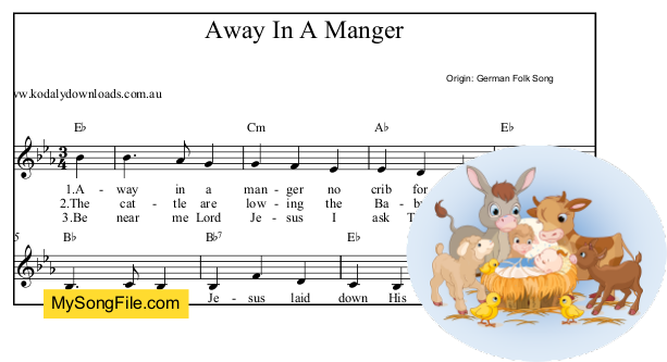 Away In A Manger (German) - Eb Major