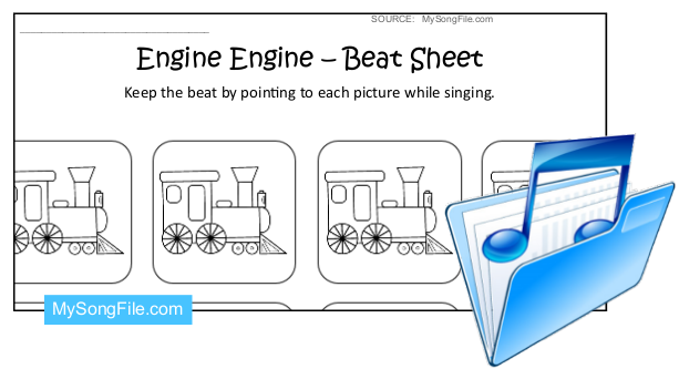 Engine Engine (Beat Sheet Black and White)