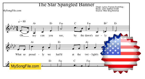 The Star Spangled Banner (Ab Major)