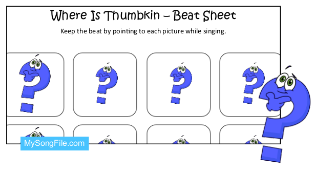 Where Is Thumbkin (Beat Sheet Colour)