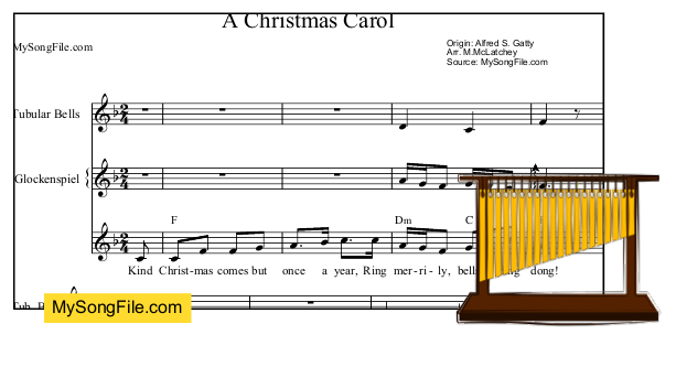 A Christmas Carol (Arrangement with tuned percussion)