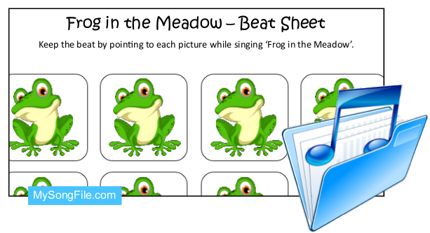 Frog In The Meadow (Beat Sheet Colour and Black and White)