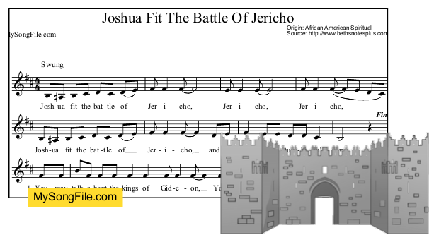 Joshua Fit The Battle Of Jericho (B Minor) | My Song File