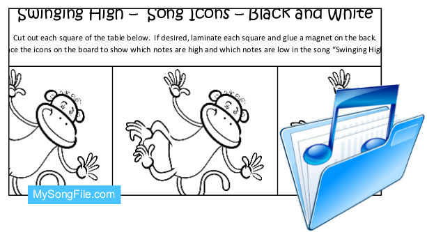 Swinging High (Song Icons Black and White)