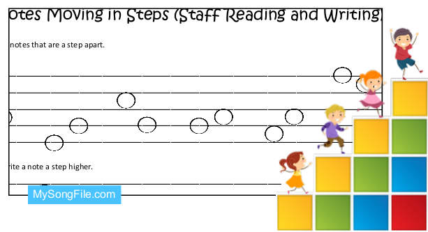 Notes Moving in Steps (Staff Reading and Writing)