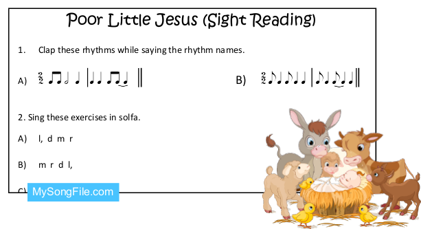 Poor Little Jesus (Sight-Reading) 