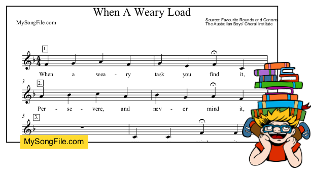 When A Weary Load