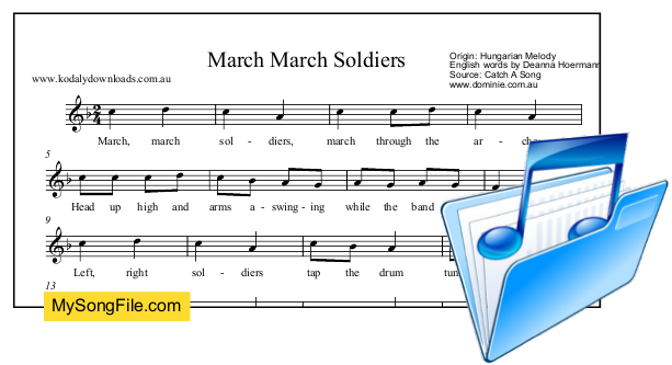 March, March Soldiers