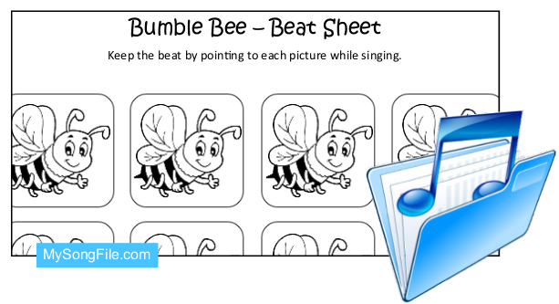Bumble Bee (Beat Sheet Black and White)
