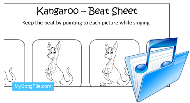 Kangaroo (Beat Sheet Black and White)