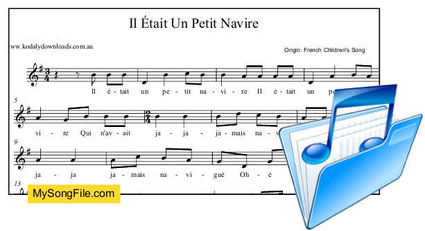 il était un petit navire text