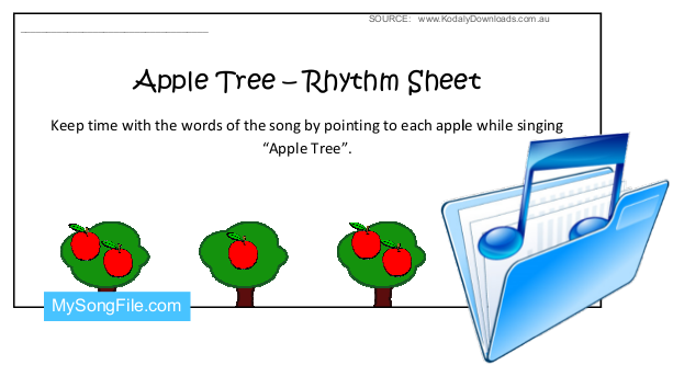 Apple Tree (Colour Rhythm Chart) 