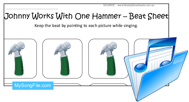 Johnny Works With One Hammer Colour Beat Sheet