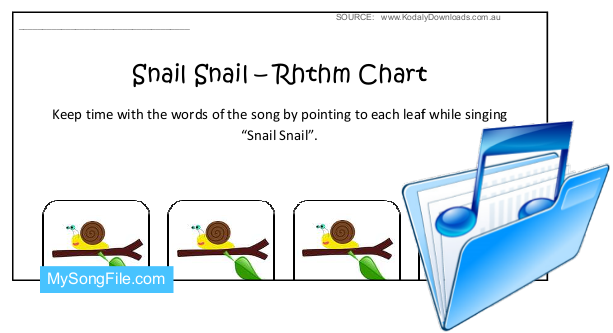 Snail Snail (Colour Rhythm Chart)