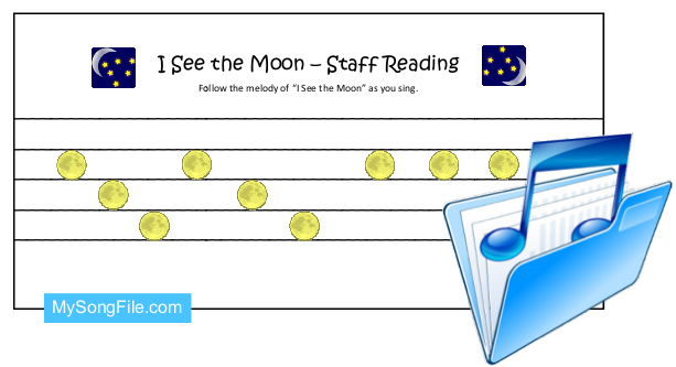 I See The Moon (Stave Reading Spaces)