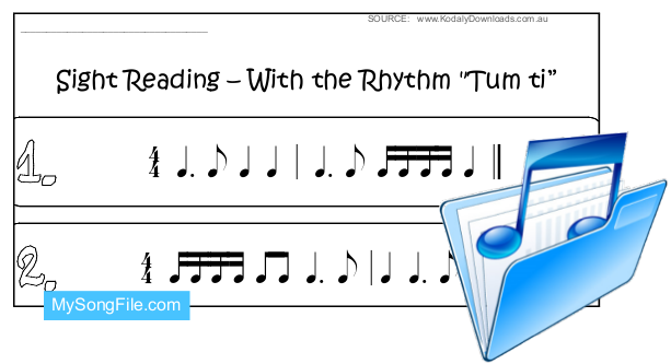 Sight Reading Rhythm (Tum ti)
