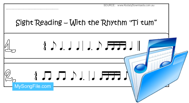 Sight Reading Rhythm (Ti tum)