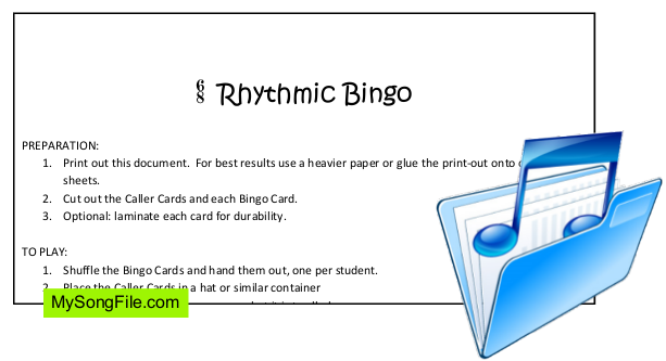 Bingo (6_8 Rhythmic Bingo Advanced)