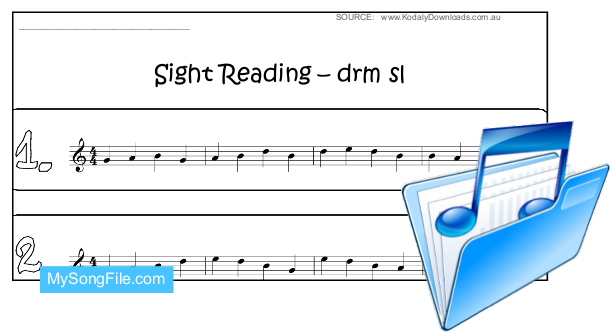 Sight Reading (Stave drm sl_1)
