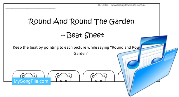 Round And Round The Garden (Beat Sheet Black and White)