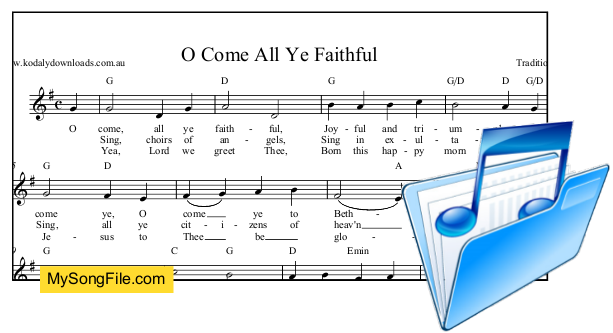 O Come All Ye Faithful - G Major