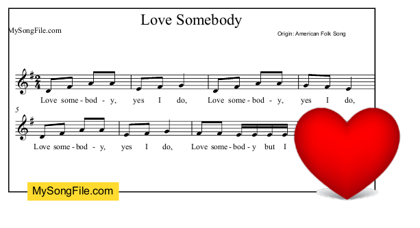 Love Somebody | My Song File