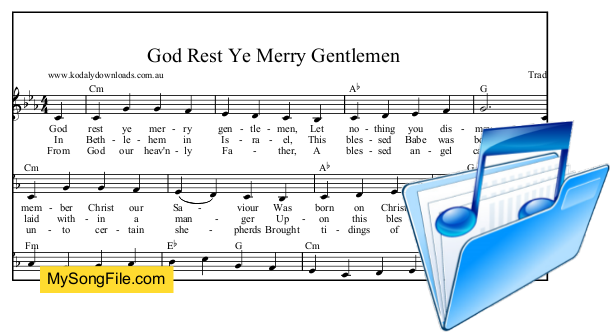 God Rest Ye Merry Gentlemen - C minor