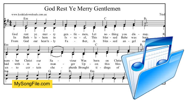 God Rest Ye Merry Gentlemen - E minor with part