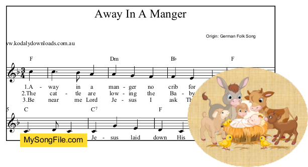 Away In A Manger (German) - F Major