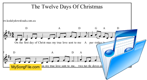 Twelve Days of Christmas - D Major