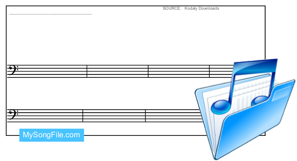 music manuscript paper windows folder icon