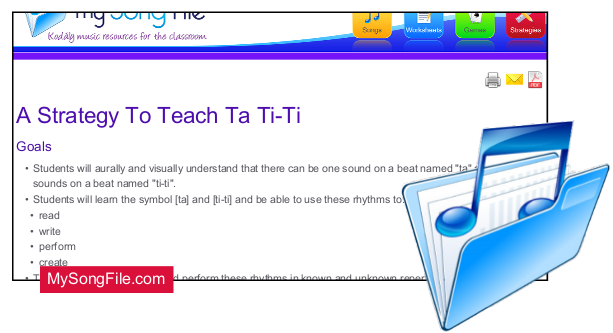 A strategy to teach ta ti-ti