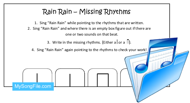 Rain Rain (Missing Rhythms Black and White)