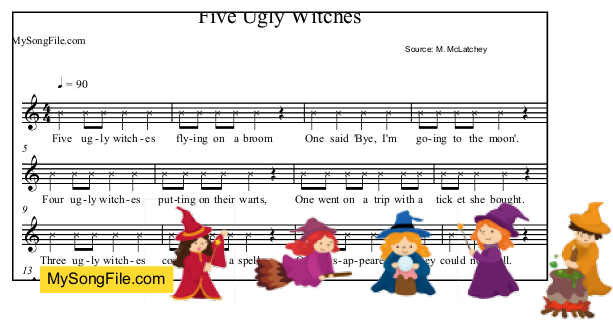 Five Ugly Witches