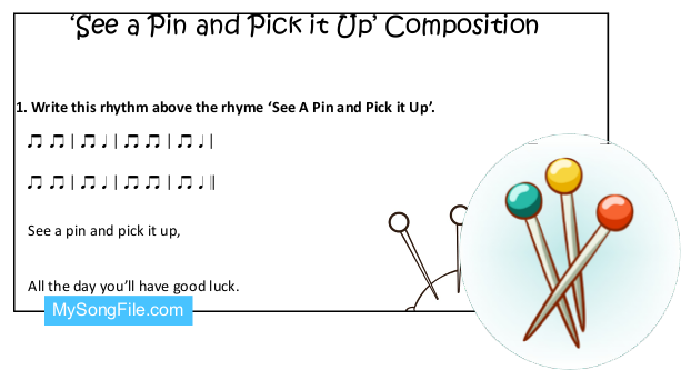 See A Pin And Pick It Up (Composition)