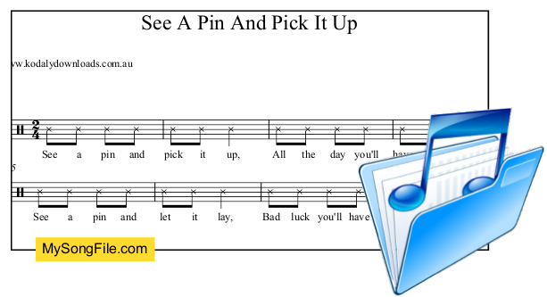 See A Pin And Pick It Up
