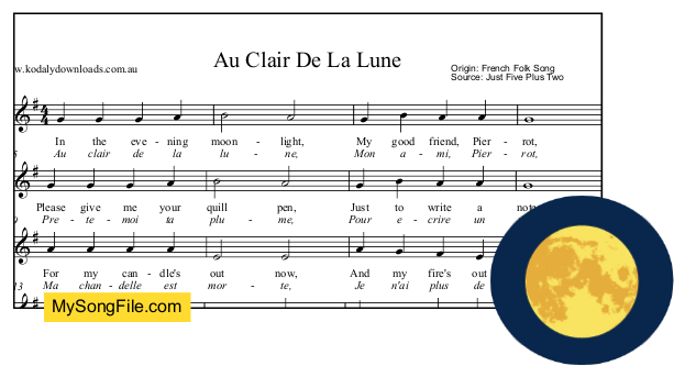 Au Clair De La Lune