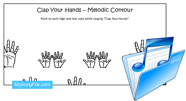 Clap Your Hands (Melodic Contour Chart)