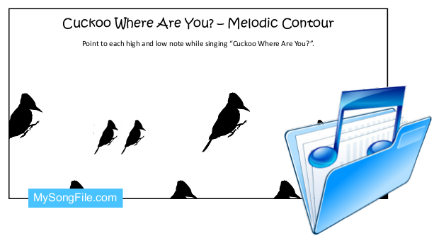 Cuckoo Where Are You (Melodic Contour Chart)