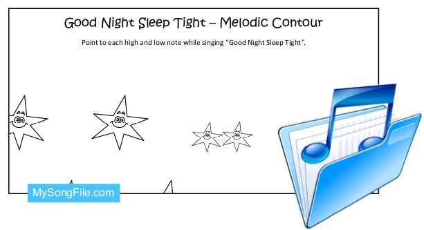 Goodnight (Melodic Contour Chart)