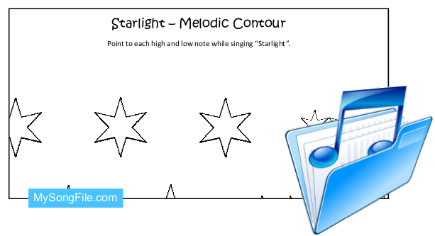 Starlight (Melodic Contour Chart)