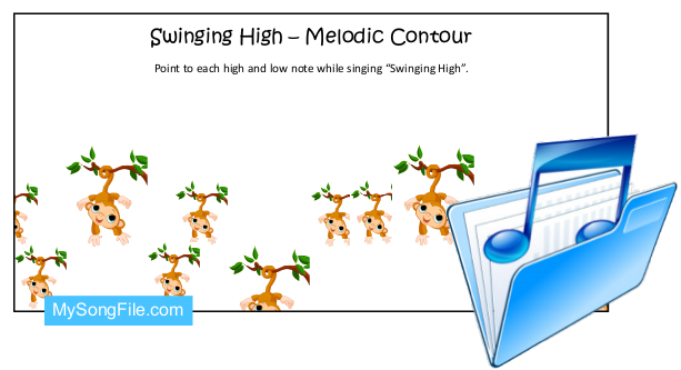 Swinging High (Melodic Contour Chart Colour)