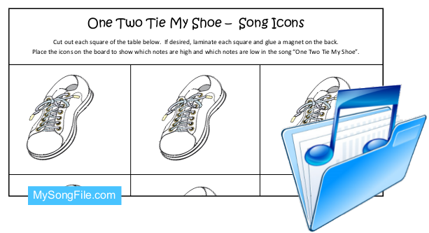 One Two Tie My Shoe (Song Icons)