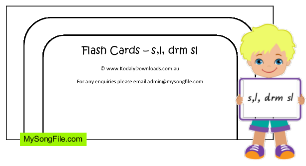 Flash Cards (Melodic s,l,drmsl)