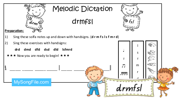 drmfsl (Melodic Dictation - Stick Notation)