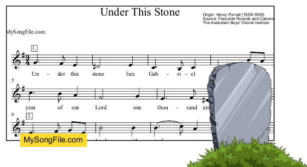 Under This Stone (la = E)