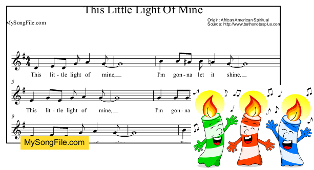 This Little Light Of Mine (Chromatic Passing Notes)