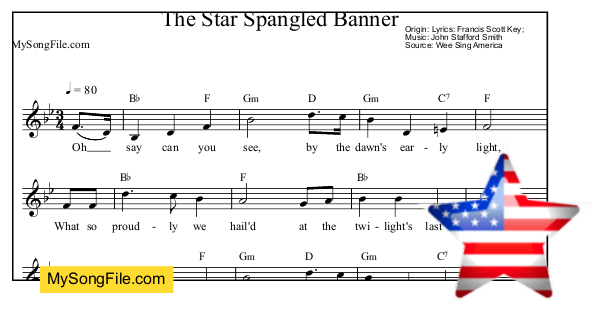 The Star Spangled Banner (Bb Major)