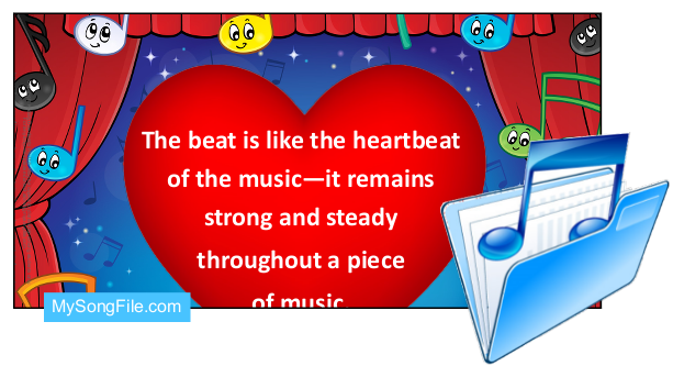 Beat Is Like A Heartbeat (A4 Poster)